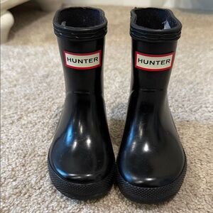 Hunter Kids Classic Black Rain Boots